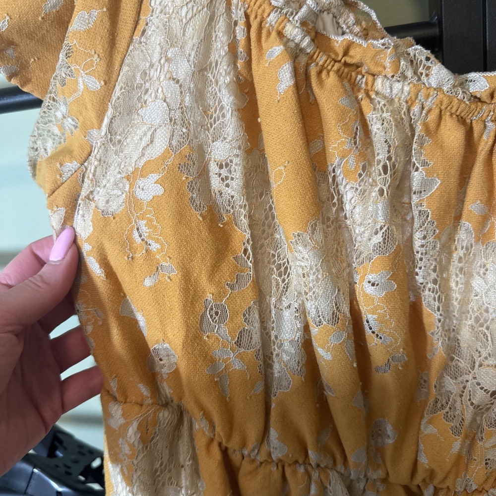 Torrid Mini Two Tone Lace Tiered Babydoll Dress Women's Size XL With Pockets! - Picture 6 of 11